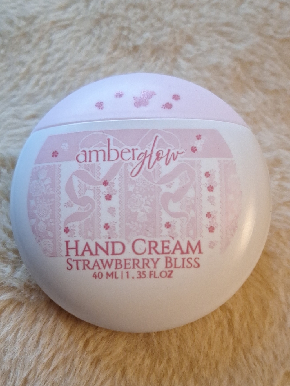 Amber Glow -Strawberry Bliss Hand Cream - Pink